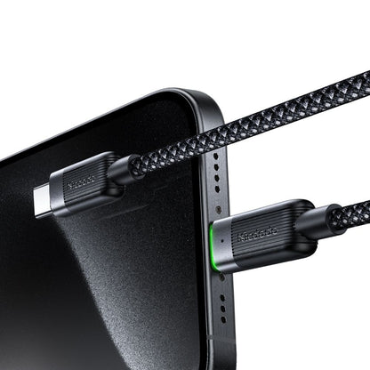 USB-C Daten- und Ladekabel - USB-C McDodo CA-2000 Self Winding, 60W, 1.2m, Schwarz