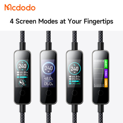 Cavo Dati e Ricarica USB-C - USB-C McDodo CA-8750 Display, 240W, 1,2m, Nero