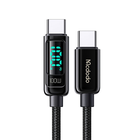 Cavo Dati e Ricarica USB-C - USB-C McDodo CA-8820 Display, 100W, 1.2m, Nero
