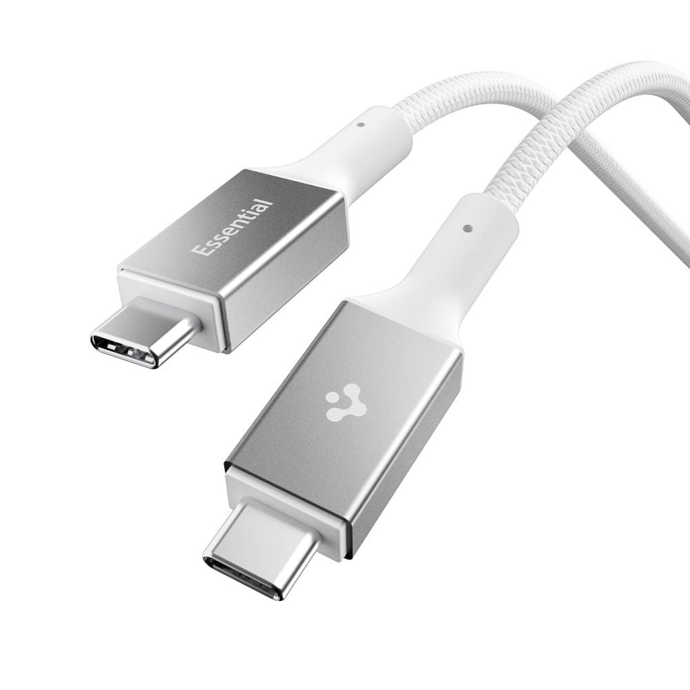 Câble de Données et de Charge USB-C - USB-C Spigen EB10010CC, 100W, 1m, Blanc