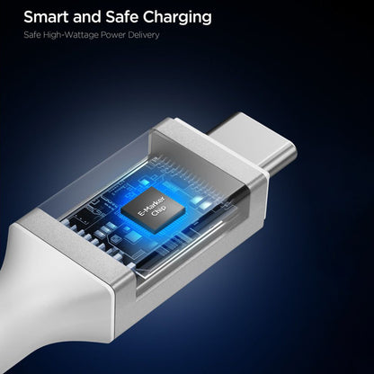 Daten- und Ladekabel USB-C - USB-C Spigen EB10020CC, 100W, 2m, Weiß