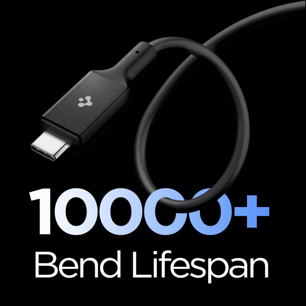 Daten- und Ladekabel USB-C - USB-C Spigen EB10020CC, 100W, 2m, Schwarz