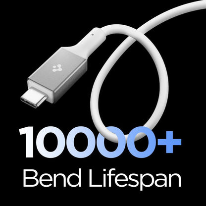 Câble de Données et de Charge USB-C - USB-C Spigen EB24012CC, 240W, 1.2m, Blanc