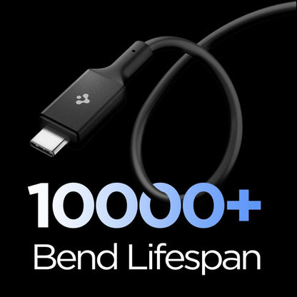 Câble de Données et de Charge USB-C - USB-C Spigen EB24012CC, 240W, 1.2m, Noir