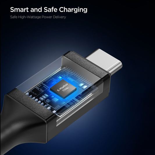 Cavo Dati e Ricarica USB-C - USB-C Spigen EB24015CC, 240W, 1.5m, Nero ACA10423