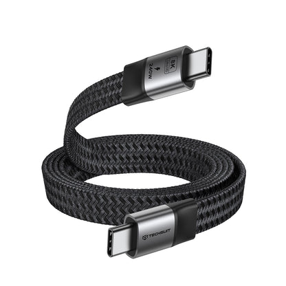 USB-C Daten- und Ladekabel - USB-C Techsuit ElysiumSync Pro CX1, 240W, 1m, Grau
