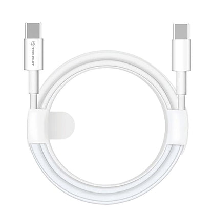 USB-C Data and Charging Cable - USB-C Techsuit PCB130, 60W, 1m, White