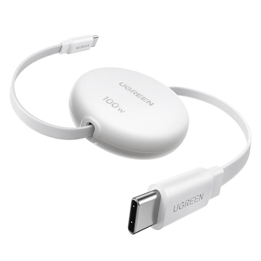 Câble de Données et de Charge USB-C - USB-C UGREEN L531, 100W, 1m, Blanc