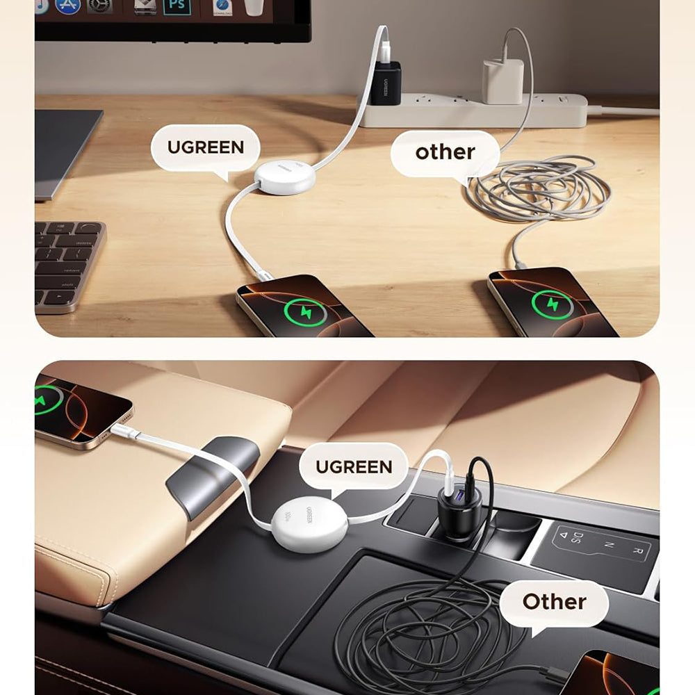 Cavo Dati e Ricarica USB-C - USB-C UGREEN L531, 100W, 1m, Bianco