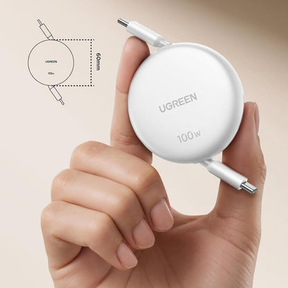 Cavo Dati e Ricarica USB-C - USB-C UGREEN L531, 100W, 1m, Bianco
