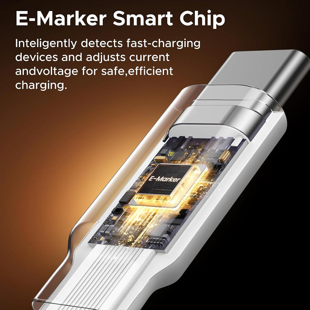 Cavo Dati e Ricarica USB-C - USB-C UGREEN L531, 100W, 1m, Bianco