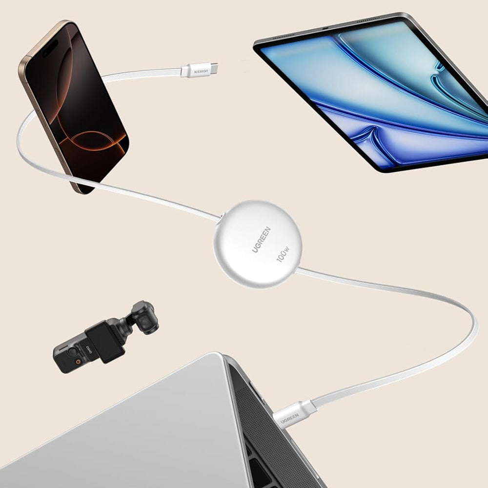 Cavo Dati e Ricarica USB-C - USB-C UGREEN L531, 100W, 1m, Bianco