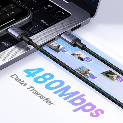 Cavo Dati e Ricarica USB-C - USB-C UGREEN L532, 240W, 2m, Grigio