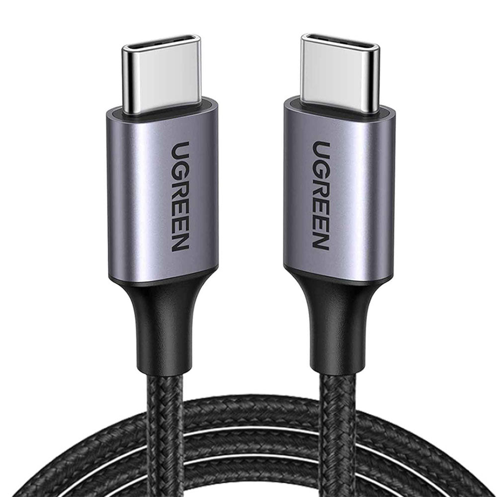 Câble de données et de charge USB-C - USB-C UGREEN US261 (50152), 60 W, 2 m, gris