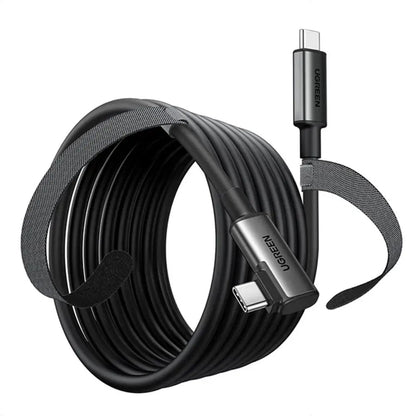 Daten- und Ladekabel USB-C - USB-C UGREEN US551 (90629) Angled, 60W, 5m, Schwarz