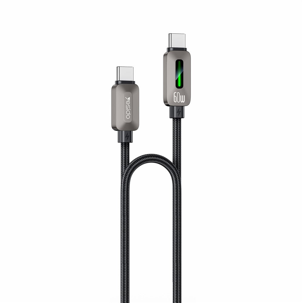 Cavo Dati e Ricarica USB-C - USB-C Yesido CA198, 60W, 1,2m, Nero