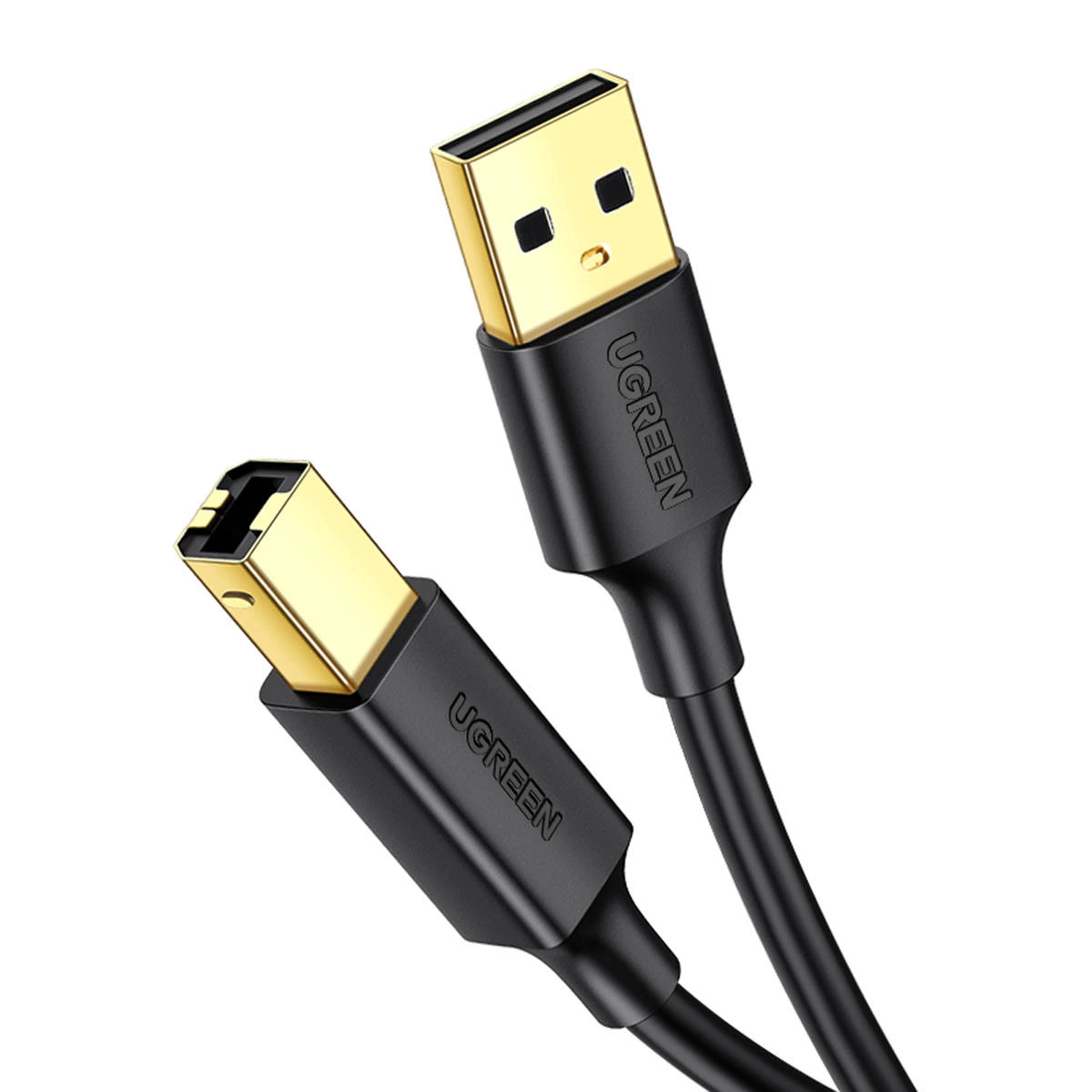Drucker Kabel UGREEN US135, USB-A - USB-B, 5m, Schwarz