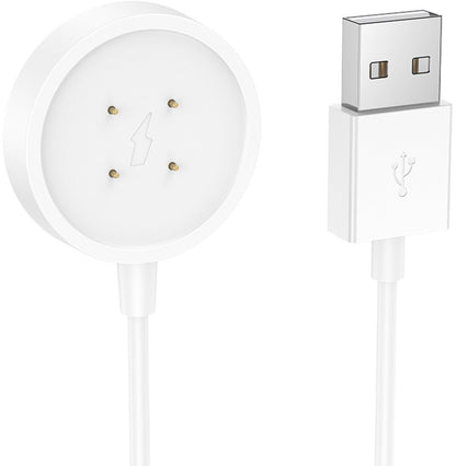 Câble de chargement pour Smartwatch HOCO Y24, USB-A, Blanc