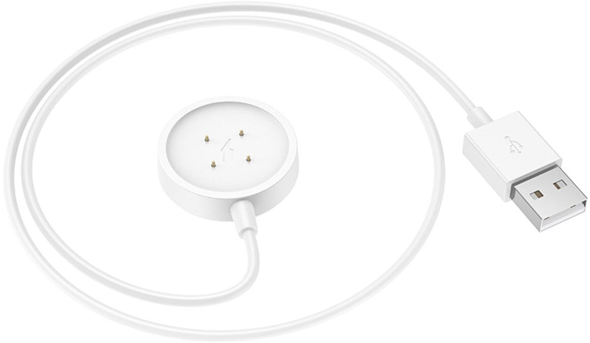 Câble de chargement pour Smartwatch HOCO Y24, USB-A, Blanc