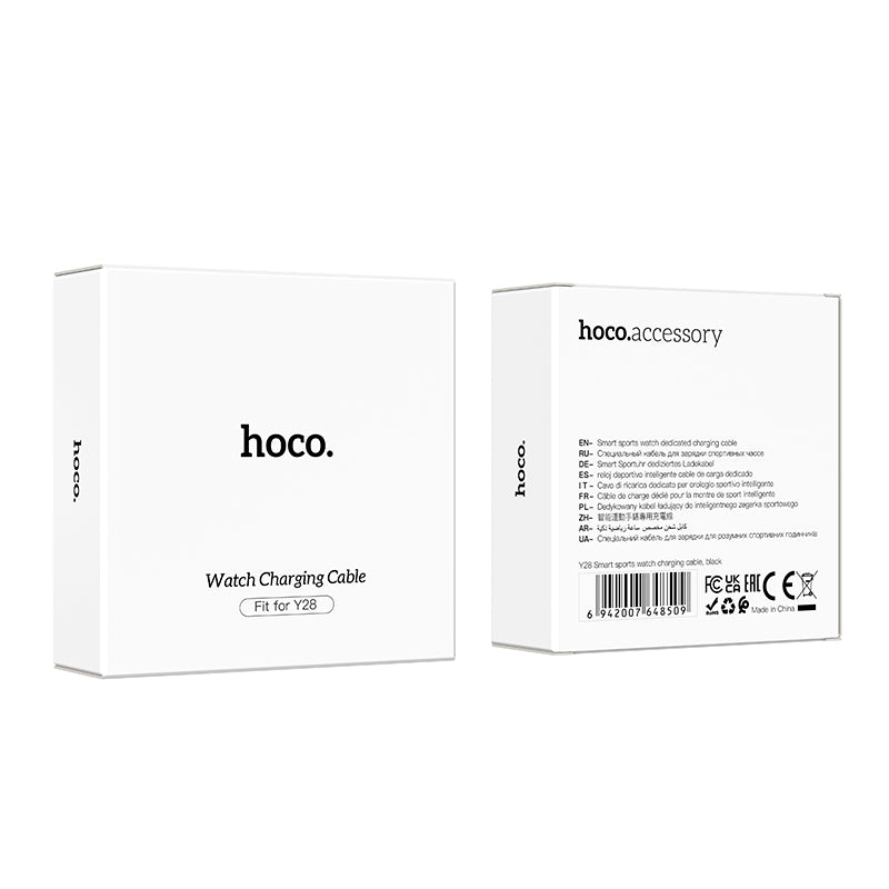 Cavo di Ricarica per Smartwatch HOCO Y28, USB-A, Nero