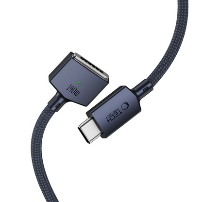 Ladekabel Tech-Protect MMC01 Ultraboost, USB-C - MagSafe 3, 140W, 2m, Marineblau