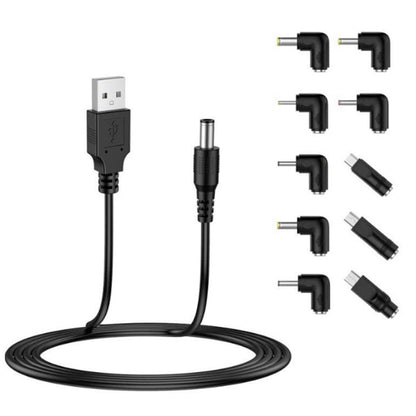 Ladekabel Techsuit AC21 ChargeNest, 1,5m, 11in1, Schwarz