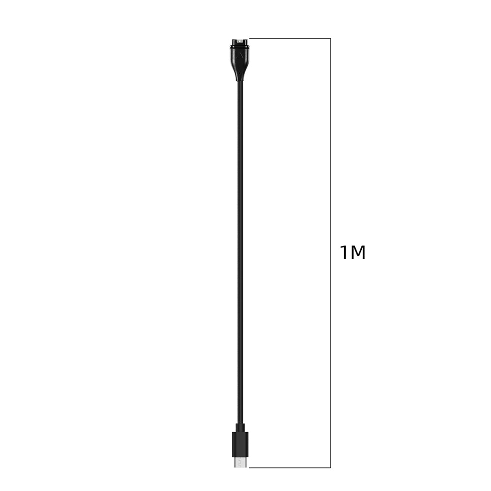 Câble de Chargement Techsuit TGC2 pour Garmin Watch Fenix / vivoactive Series, USB-C, Noir