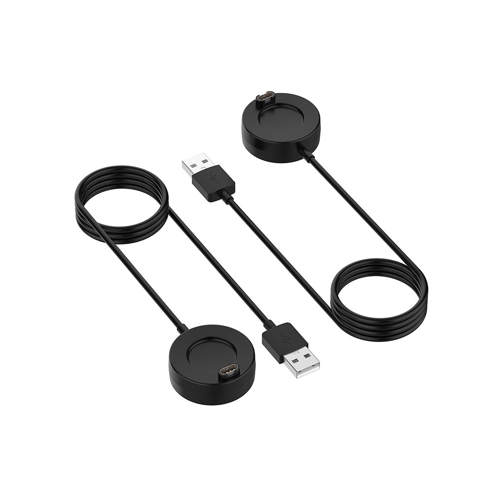 Câble de Chargement Techsuit TGC4 pour Garmin Fenix 5 Plus / 7X / 6X / 6 / 5, USB-A, Noir