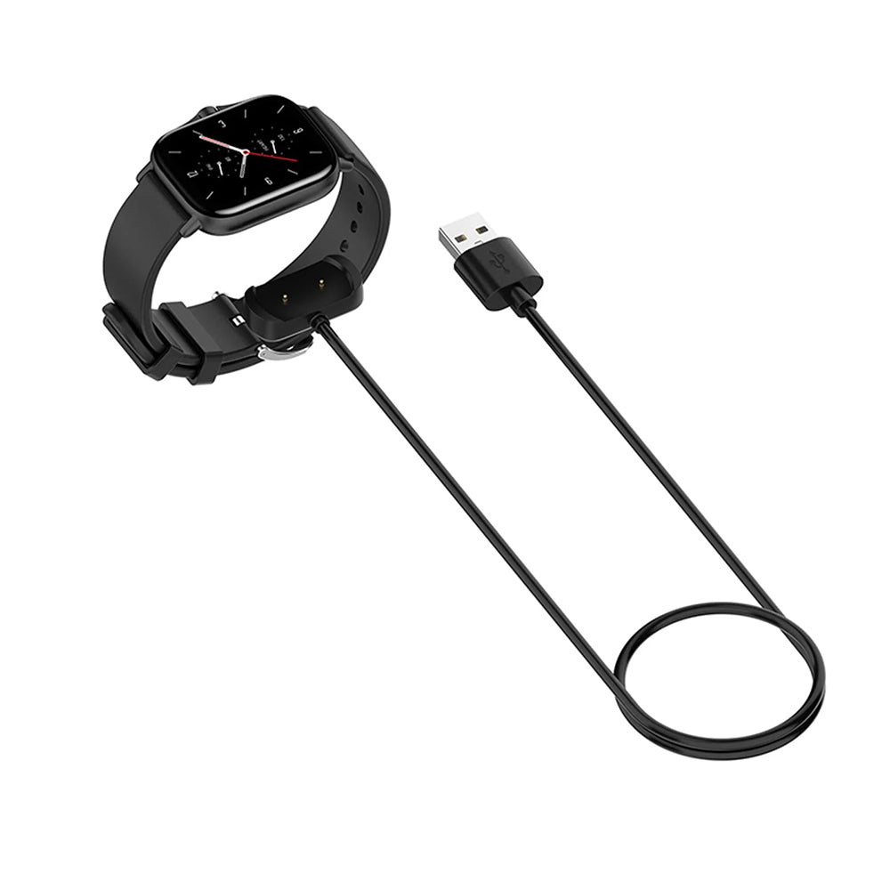Câble de Chargement Techsuit THA6 pour Amazfit Watch Series, USB-A, Noir