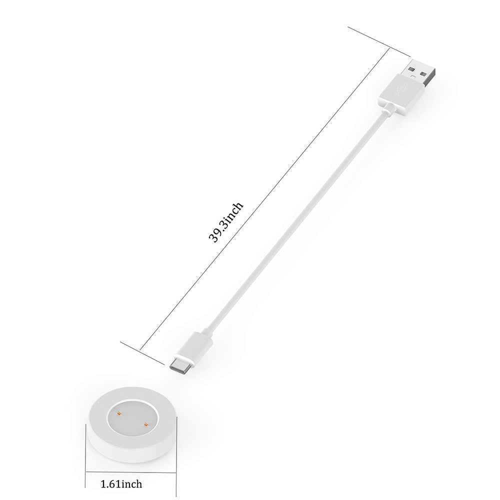 Câble de Chargement Techsuit THC3 pour Honor Watch / Huawei Watch Series, USB-A, Blanc