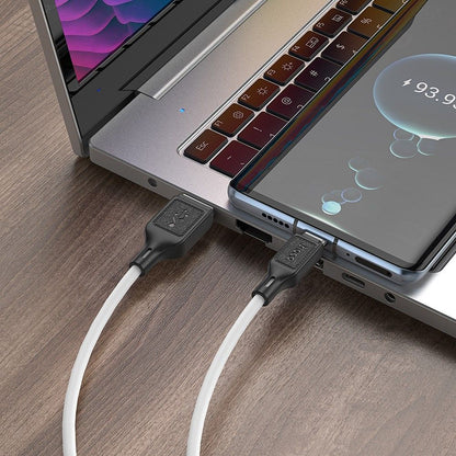 Daten- und Ladekabel USB-A - USB-C HOCO X90, 60W, 1m, Weiß