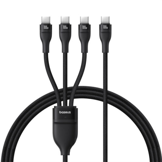 Cavo di Ricarica USB-C - 3 x USB-C Baseus Flash Series III 3in1, 100W, 1.5m, Nero P10377503111-00