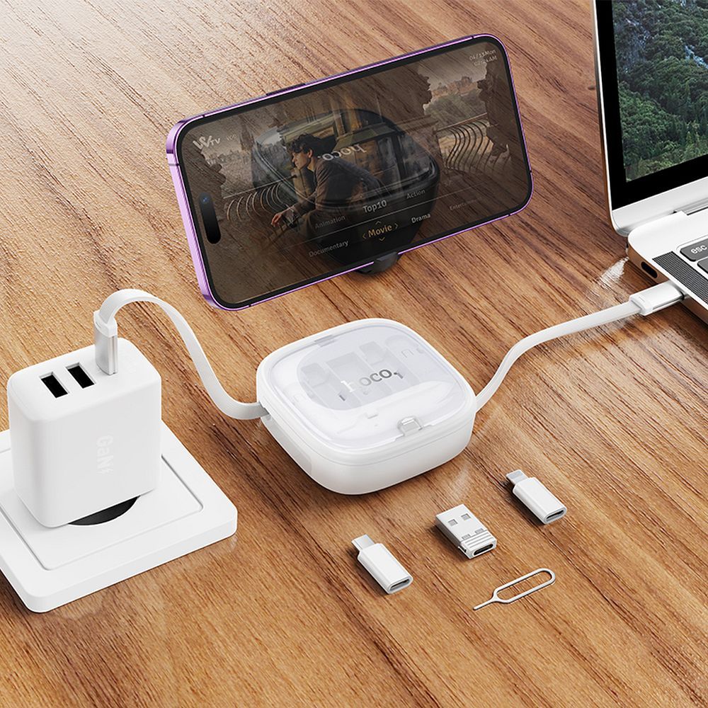 USB-C - USB-C Daten- und Ladekabel HOCO U140, 60W, 0,95m, Weiß