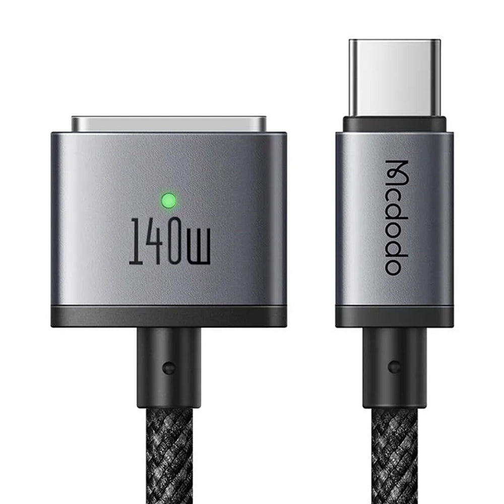 Câble de charge McDodo CA-1470, USB-C - MagSafe 3, 140W, 2m, Noir