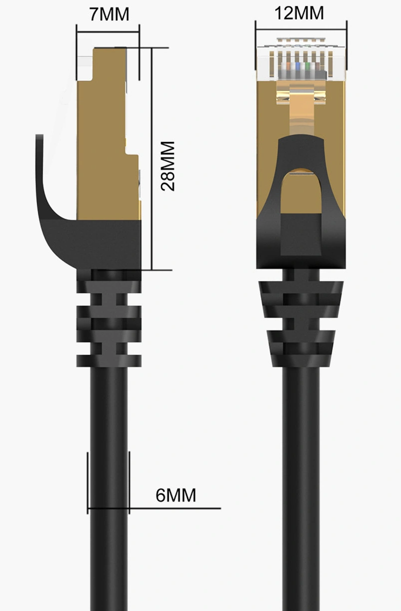 Cavo di Rete Orico PUG-C7, UTP, Cat7, 5m, Nero