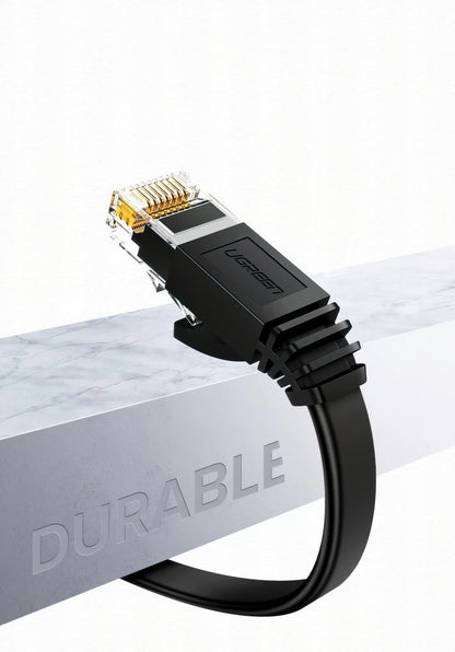 Câble Réseau UGREEN NW102 Flat, UTP, Cat6, 3m, Noir