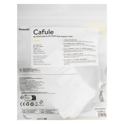 Cavo Video Baseus Cafule, HDMI - HDMI, 4K, 2m, Nero CADKLF-F01
