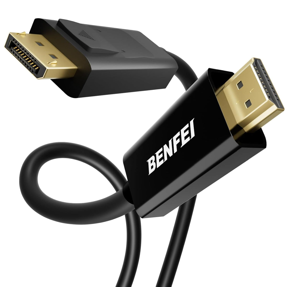 Cavo Video Benfei, DisplayPort - HDMI, 4K, 1,8m, Nero