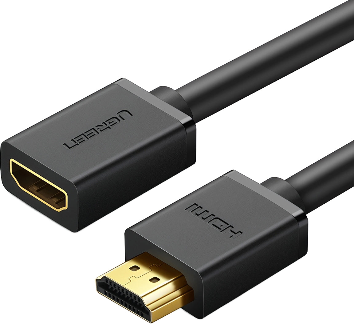 Verlängerungsvideokabel UGREEN HD107, HDMI - HDMI, 4K, 3m, Schwarz