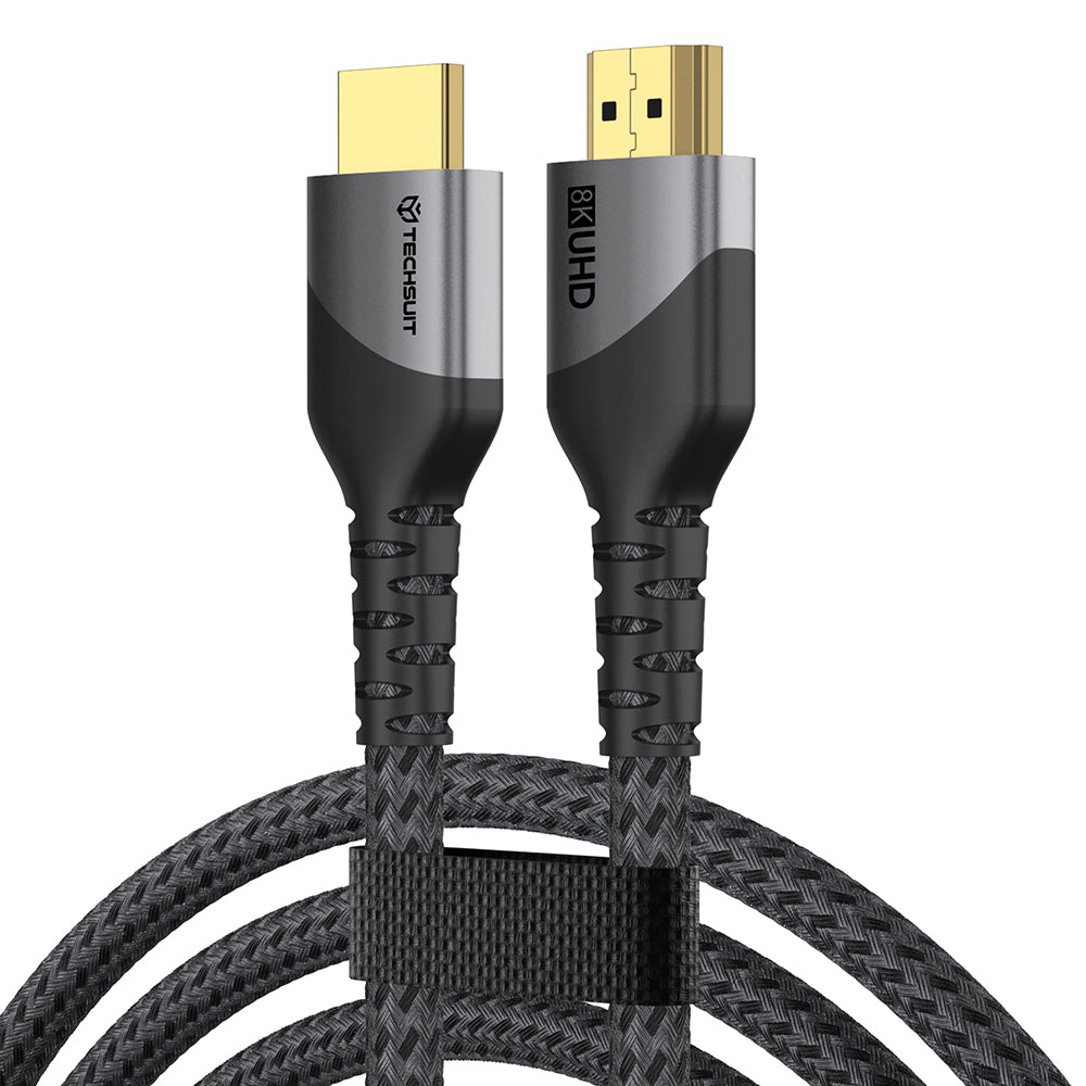 Techsuit NexusVision Pro CX3 Videokabel, HDMI - HDMI, 8K, 2m, Grau