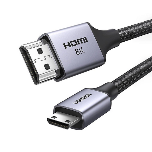 Cavo Video UGREEN HD163, miniHDMI - HDMI, 8K, 2m, Grigio