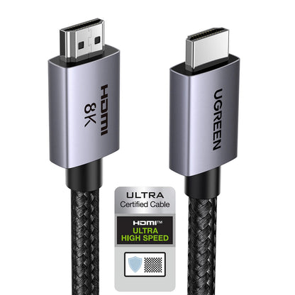 Câble Vidéo UGREEN HD171, HDMI - HDMI, 8K, 1m, Noir