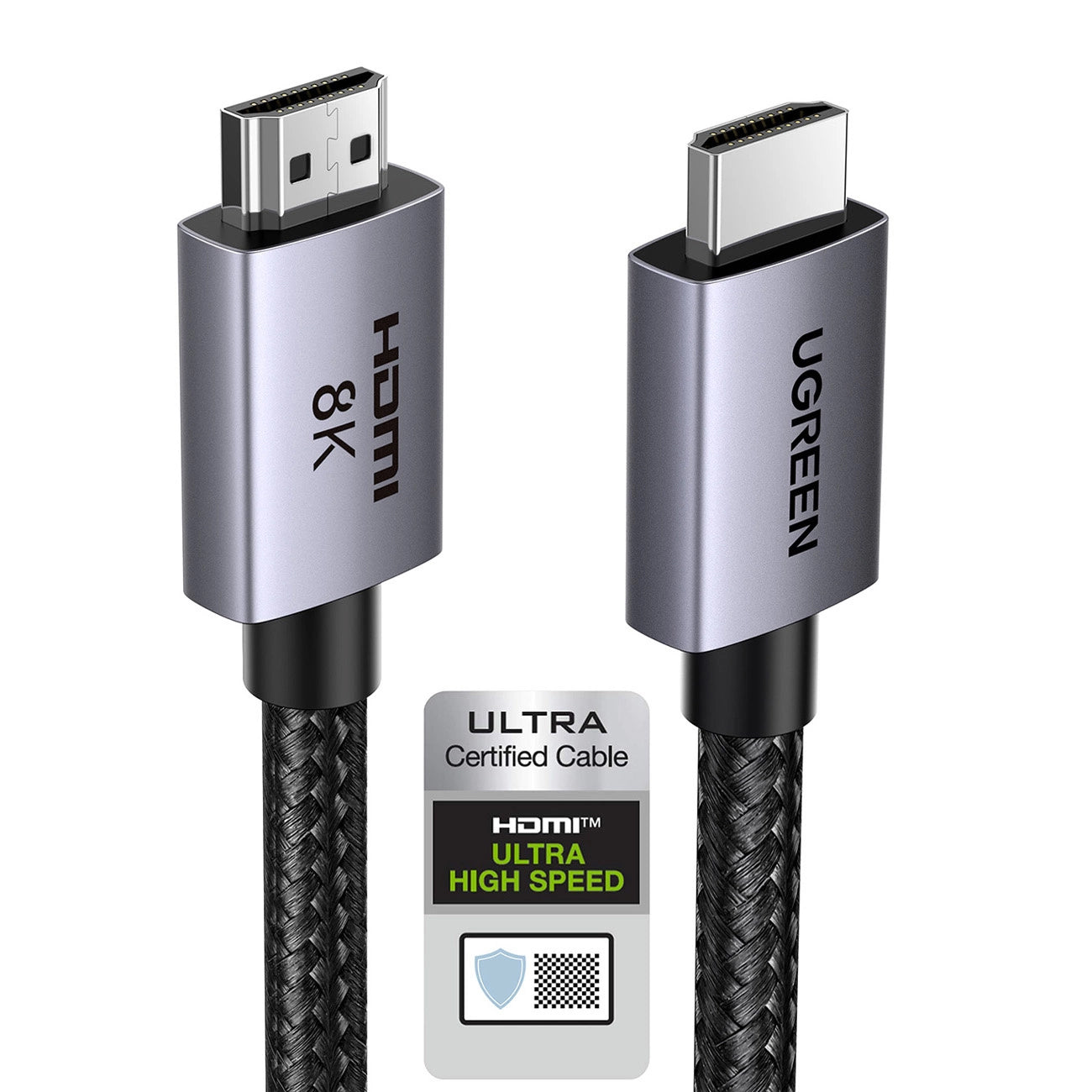 Câble Vidéo UGREEN HD171, HDMI - HDMI, 8K, 2m, Noir