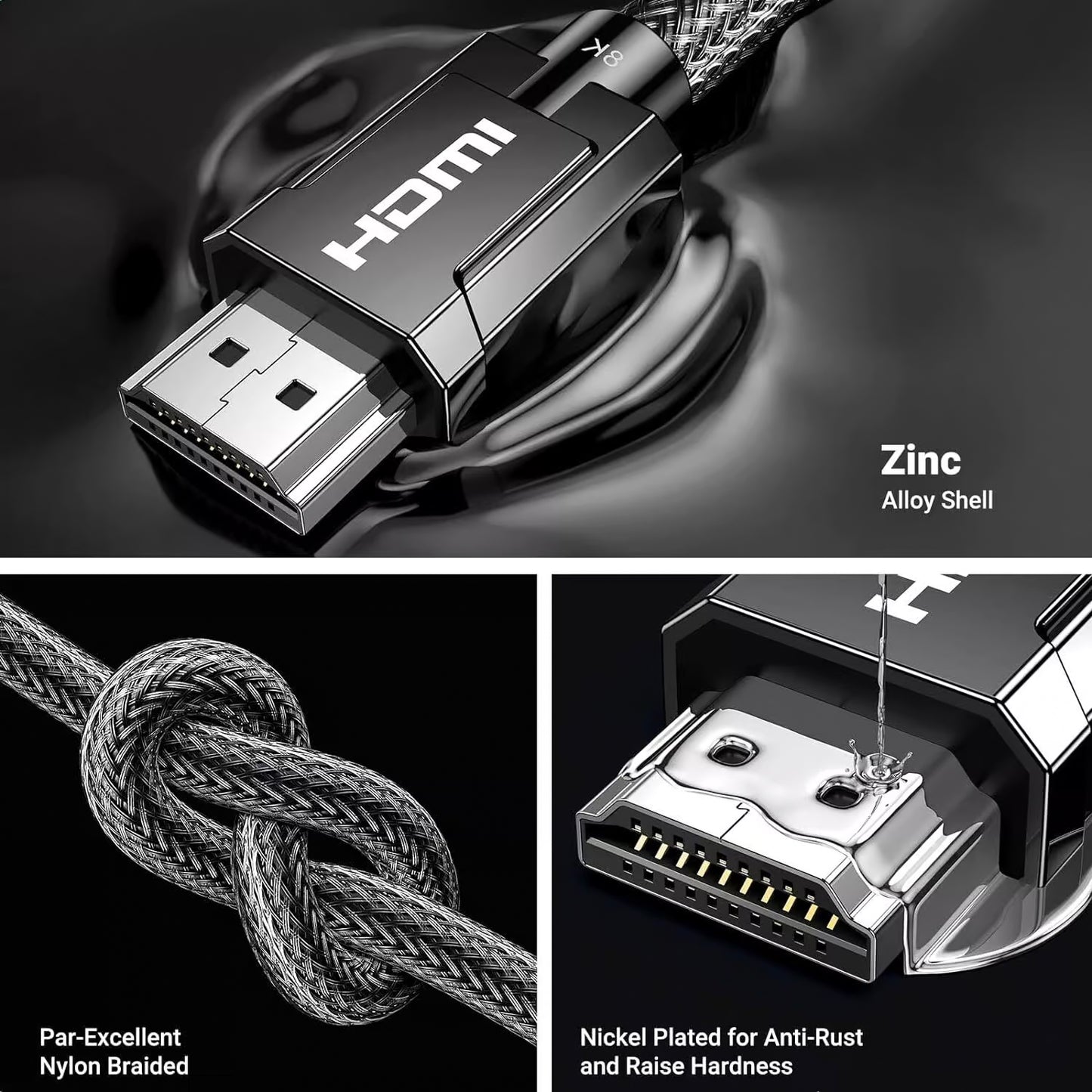 Cavo Video UGREEN, HDMI - HDMI, 8K, 1.5m, Nero