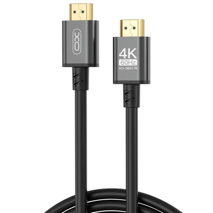 Câble Vidéo XO Design GB017B, HDMI - HDMI, 4K, 5m, Noir