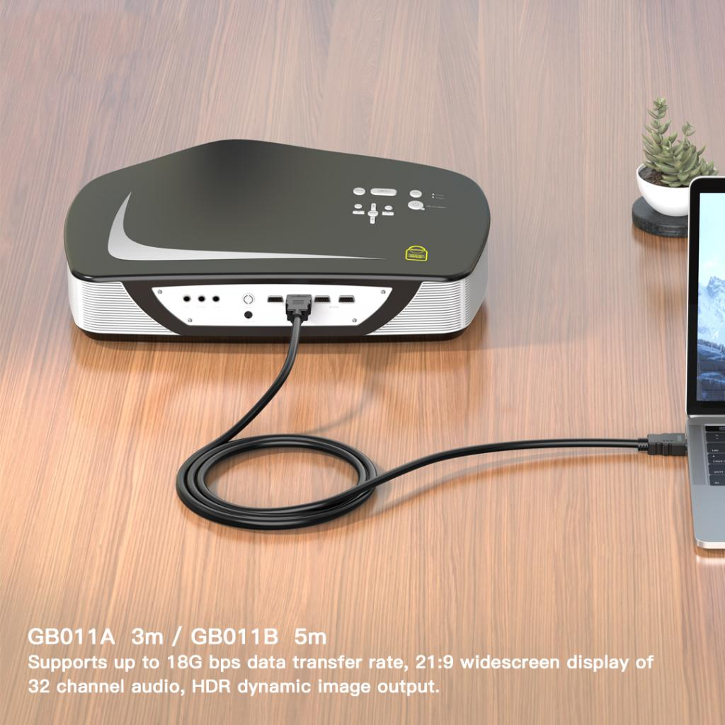 Video-Kabel XO Design GB011B, HDMI - HDMI, 4K, 5m, Schwarz