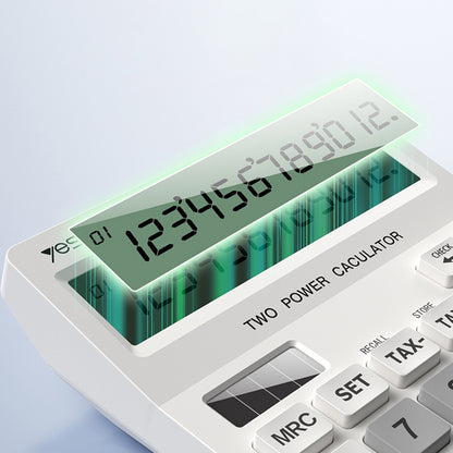 Calculatrice de bureau Yesido EC10, Blanche