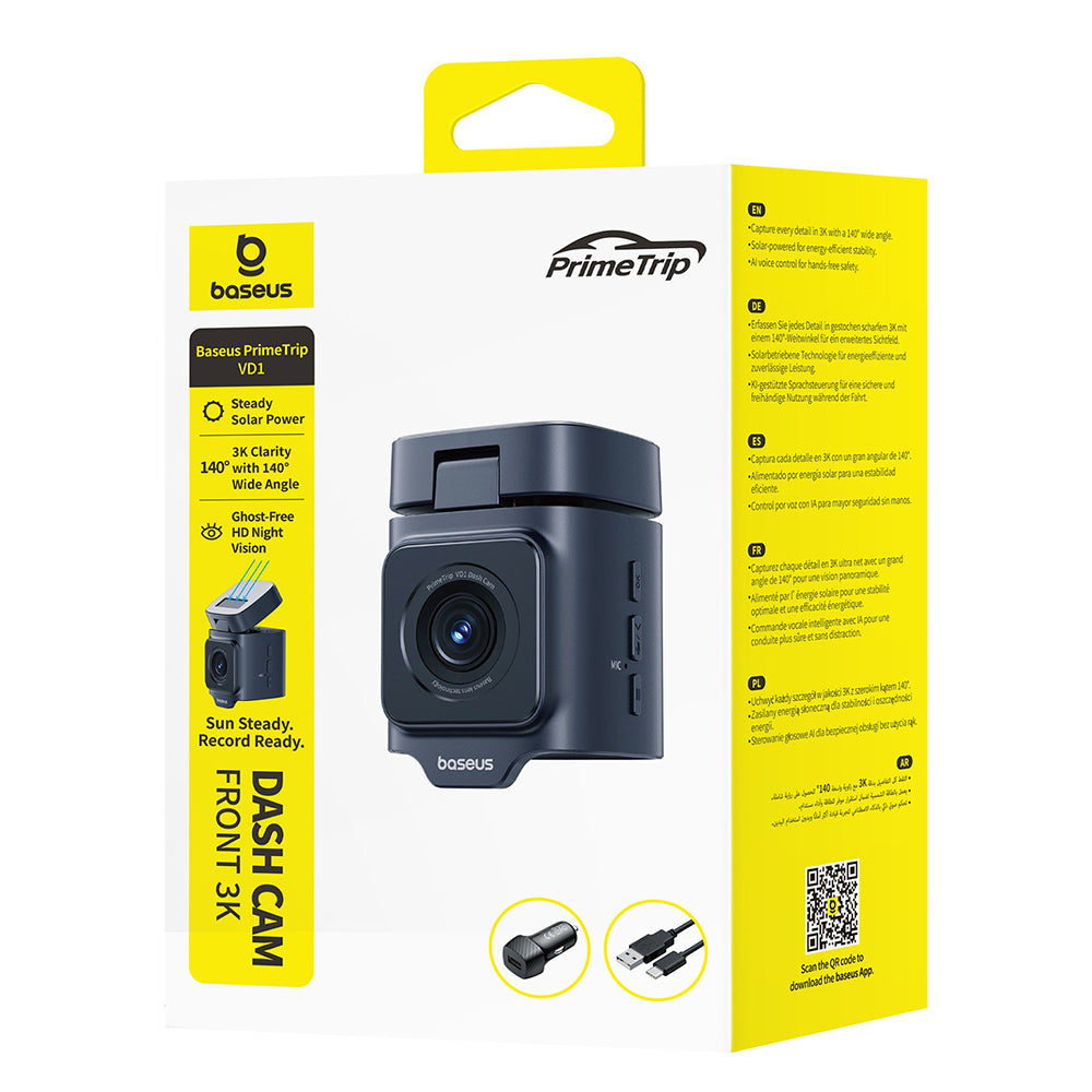 Baseus PrimeTrip VD1 Auto-Kamera, 3K, Wi-Fi, GPS, Display 1.54inch C10669000123-00