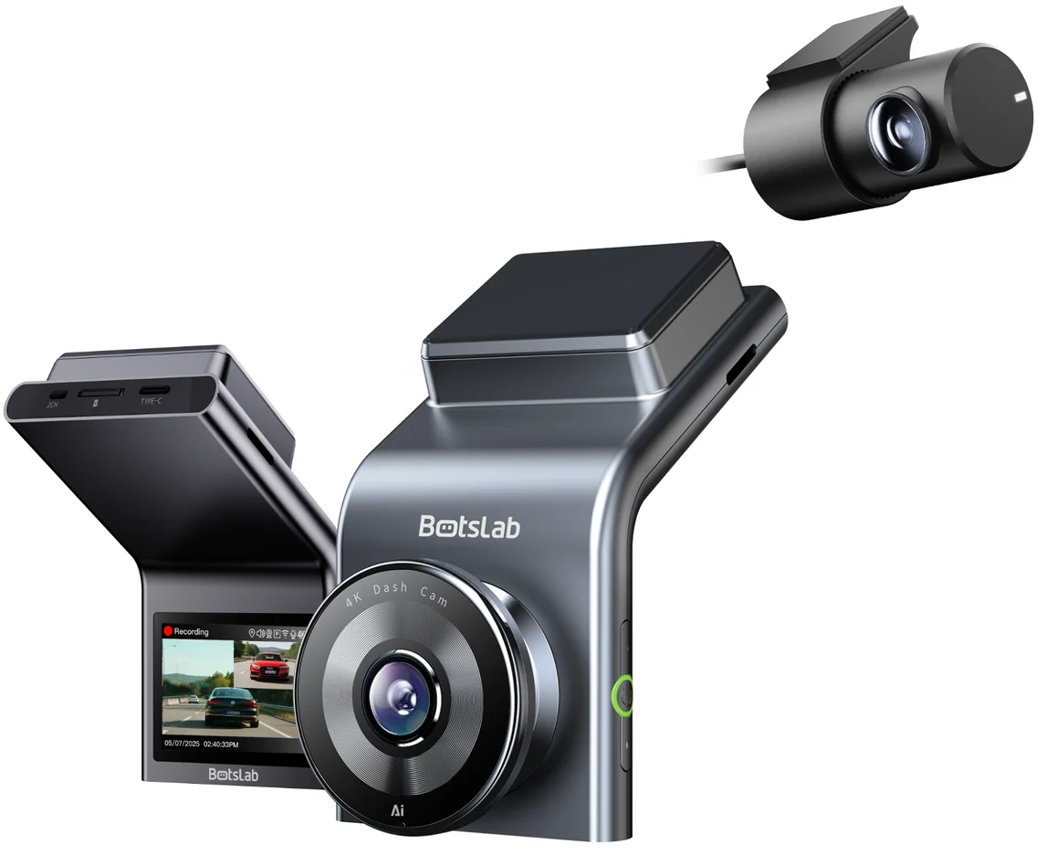 Camera Auto Anteriore e Posteriore Botslab G300H Plus, 4K, Wi-Fi, GPS, Display 2.4 pollici