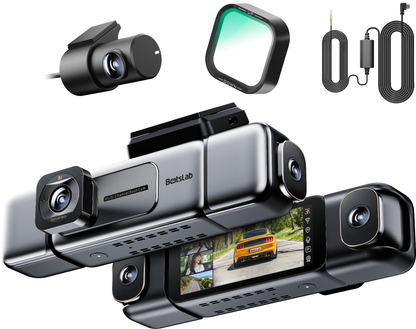 Front- und Rückfahrkamera Botslab G980H 4CH, 3K, Wi-Fi, GPS, 3,18-Zoll-Display